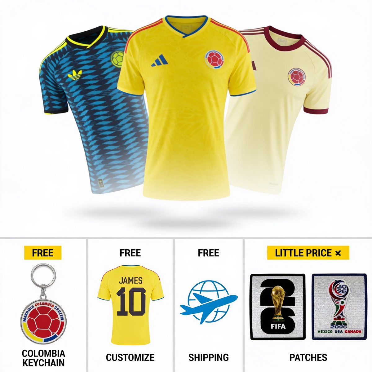 Combo Home 2026 Fifa World Cup, Away 2026 and Special 2026