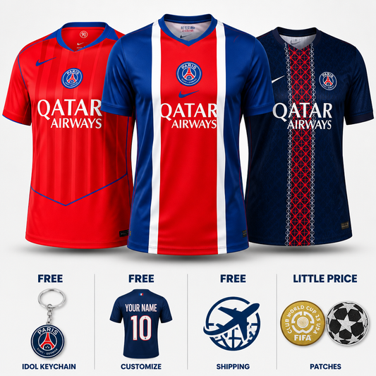 Combo 26/27 Home, 25/26 Home and 25/26 Third Jersey